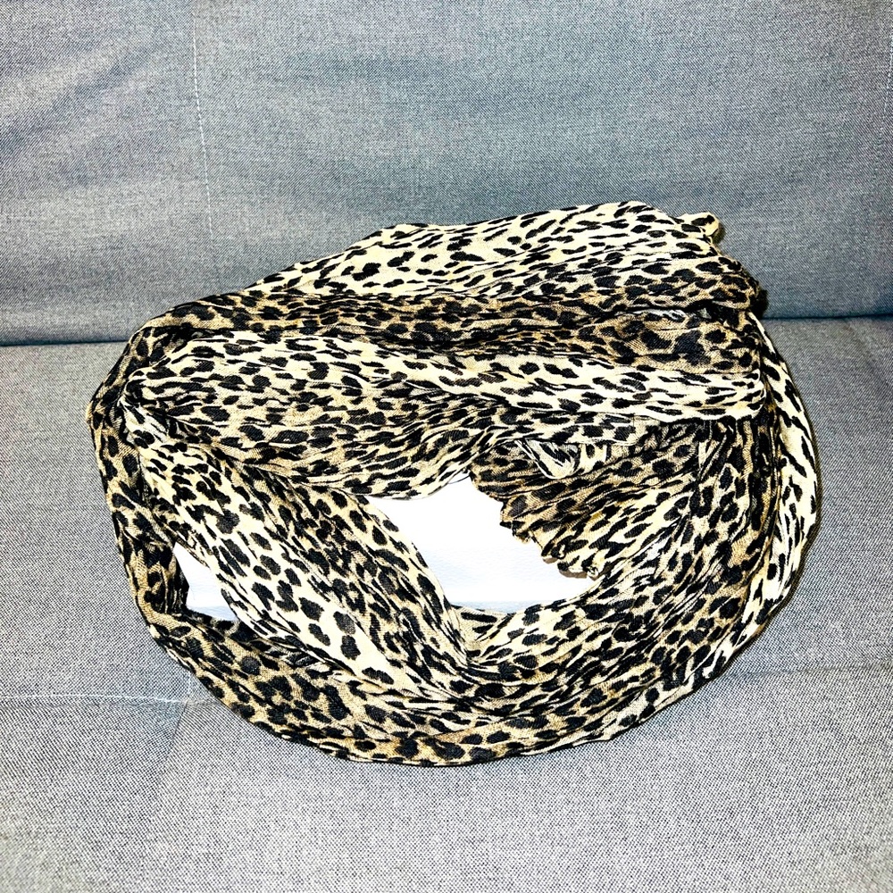 Sold-Saint Laurent Leopard Scarf (NWT)!